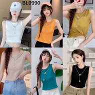 BL0990 BnB Chain Basic Sleeveless Knit Top