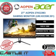Acer AOPEN 27" 27KG3M3 IPS Full HD 180HZ 1MS DP HD MI Freesync Monitor (UM.HX3SM.301)