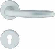 Alpertec Arena-R 40400810K1 Aluminium Rosette Set Silver Anodised PZ Handle Set Door Fittings for Ap