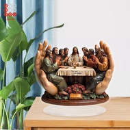 Lovoski The Last Supper Jesus Acrylic Artwork for Tabletop Display Christmas Decoration for Home
