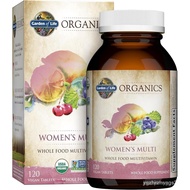 Garden of Life Organics Multivitamin for Women, Womens Multi with Vitamin C, D, Folate, B6, B12, Bio
