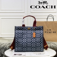 Coach new handbag women large canvas one shoulder messenger bag large capacity wide shoulder strap 3664