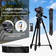 Inbex IB-2R 170CM Professional Camera Tripod: Portable Bag, Mobile Phone Holder, Bluetooth Remote