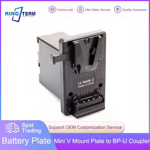BP Mini V Mount Battery Plate to BP-U Dummy Battery for Sony BP-U60 BP-U30 BP-U90 PXW-Z280 X280 FS5 