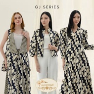 GJ Series Batik Top Dress Long Batik Dress/ Batik Dress/ Modern Batik Dress