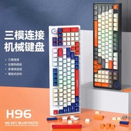 96-Key Three-Mode Mechanical Keyboard Hot Swap Customized RGB Russian Gaming Game Bluetooth Wireless