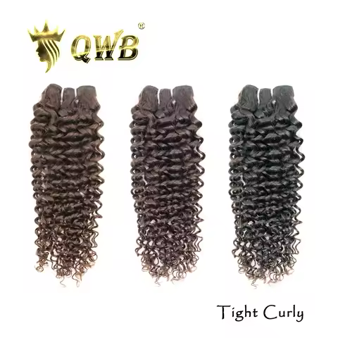 Tight Curly 3 Bundles Deal Brazilian 100% Human Hair Unprocessed Natural Color 12"-28" Free Shipping