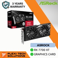 Flexi Tech ASROCK AMD Radeon RX 7700 XT Challenger 12GB OC Graphics Card GPU