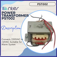 Bluguard Security Alarm Power Supply Transformer 230V AC Input (RED) to 14V AC 3A Output (Black) TS0