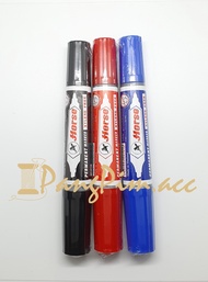 ปากกาเมจิก 2หัว ตราม้า ปากกาเคมี 2 หัว ตราม้า (สีแดง,สีดำ,สีน้ำเงิน) ของแท้ Permanent Marker