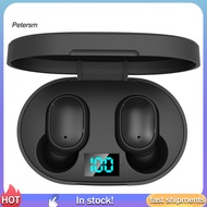 PP   E6S Wireless 6D Stereo V50 Bluetooth-compatible In-ear Earbuds Sports Earphones with Mic