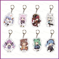 HT HOLOLIVE Keychain Anime Acrylic Bag Pandant Keyring 6cm Shirakami Fubuki Natsuiro Matsuri Akai Ha