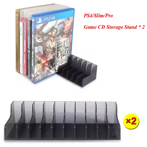 CD Holder Video Game Discs Accessories For Sony PS4 Pro Slim Play Station Playstation PS 4 Stand Sup