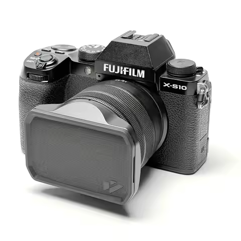 For FUJI XC15-45 Hood For FUJI XC15-45 XT50 XS20 XT100 xt30 52mm Vintage Square Lens Protective Cove