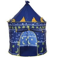 TENDA Folding Camping Tent, Children's Tent, Castle Shape, Toy Camp F413 - biru
