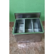 Stainless steel Grease trap 40 x 35 x 20 cm Grease Filter/ Control Tank/
