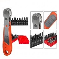 90 Degree Ratchet Screwdriver Carbon Steel Construction Compact Ratchet Tool