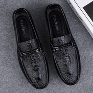 NUDANLAI | รองเท้า Moccasin Loafer Slip-On สำหรับผู้ชาย