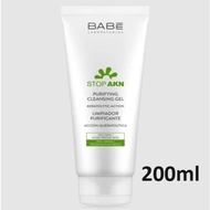 Sữa rửa mặt da dầu mụn BABE Laboratorios Babé Stop AKN Purifying Cleansing Gel 100ml 200ml Tây Ban N
