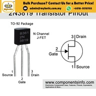 Transistor 2N3819 (N-Channel RF Amplifier TO-92)