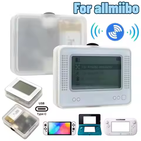 for Allmiibo Bluetooth-Compatible NFC Emulator Acrylic Shell Automatic Randomization for SWITCH NS G