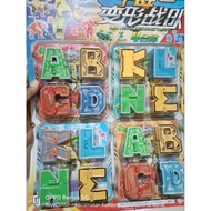 8PCS ABCD & KLMN LETTERS ROBOTS