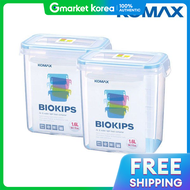 Komax | Biokips Airtight Rectangular Container 1600ml X 2