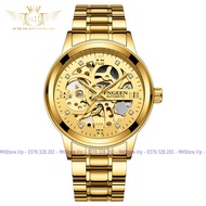 Đồng Hồ Cơ Nam Fngeen 6018 Đính Đá Sang Trọng Chống Nước Siêu Đẹp Tặng Kèm Vòng Tỳ hưu và hộp Bảo H