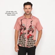 KEMEJA Men's batik shirt code 021 H
