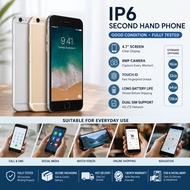 IP6 Refurbished Used Smartphone 16GB 32GB 64GB 128GB Second Hand Phone Malaysia Delivery COD Install