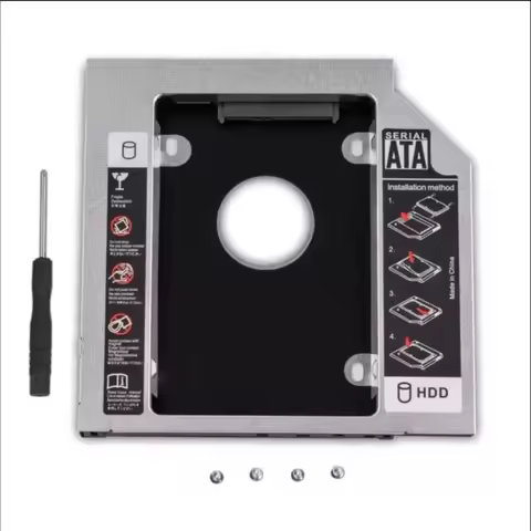 12.7mm 2nd 2.5 Hard Drive Optical bay Caddy Frame Bracket for Sony VGN-NW VGN-NS VGN-AW VPCF12M1E VP