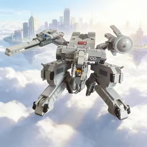 1094pcs MOC Metal Gear Rex Ray Two Pack Icons Model Building Blocks Architecture Toys Christmas Gift