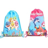 Baby Shark Theme Non-woven Drawstring Gift Bag Kids Birthday Loot Bag