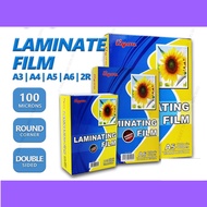 Laminating Sheet Laminate Pouch 2R A6 A5 A4 A3 Laminator Film Plastic Layer Paper Laminate Kertas La