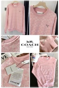 ［70% OFF🌻COACH 新款滿印提花刺繡小標圓領衛衣］