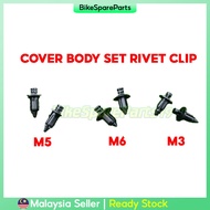 COVER BODY SET RIVET CLIP YAMAHA Y15ZR Y15 LC135 NVX155 NMAX XMAX HONDA RS150 RS150R VARIO VF3i RFS150