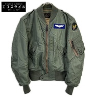 The REAL McCoy's MIL-J-7448A 復刻版卡其色 L-2B 飛行夾克，小號 [二手]