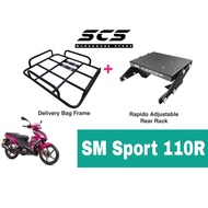 Tapak Monorack Rapido SYM SM Sport 110R Food Delivery Bag Bracket Base SMSPORT110R Transformer Acces