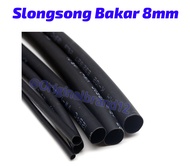 Selongsong Bakar Kabel 8mm pelindung kabel bakar heatshrink 8mm