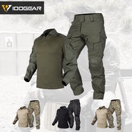 IDOGEAR Tactical G3 Updated Version Uniform Shirt and Pants With Knee Pads 3004