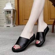 Padang savana sendal wedges wanita trending 3 cm SOFYA