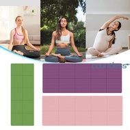 Foldable Yoga Mat 4mm Thick Workout Mat Double Sided Non-slip for Travel Picnics [countless.sg]