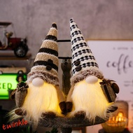 TWINKLE1 Elf Gnome Light, Rudolf Plush Hat Gnome Glowing Doll, Creativity illuminated With Lights Gl