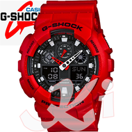 Casio นาฬิกาข้อมือ GShock รุ่น GA100B-4A (สีแดง)