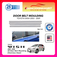 Toyota Wish 2003 - 2009 Window Trim Chrome Lining / Door Belt Moulding wish accessories