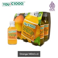 You C 1000 Vitamin Lemon Water Vitami C Orange //Apple// Manggo Kemasan 140ml//harga untuk 6botol