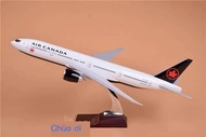 With wheels, passenger, Boeing B777 civil aviation, Air Canada, 47cm decoration, airplane model