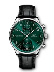 Jam Tangan Original IWC Portugieser Green Crono (FULLSET 2021)