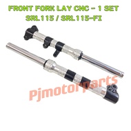 SRL115 / SRL115-Fi / LAGENDA115 / LAGENDA115-Fi - 1 SET FRONT FORK LAY CNC SET / DEPAN BATANG FORK -