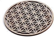 Flower of Life New Age Geometry Overlapping Circles Grid Diamond Wedding Ring 1.2" Enamel Pin Badge,